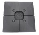 MaxxGarden Parasoltegels - basis voor parasolvoet -  vierdelig kunststof