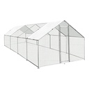 MaxxPet Kippenren - kippenhok metaal - 3x8x2m