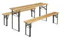MaxxGarden Biertafel - picknickset tafel met banken - 167x46x75cm