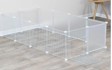 MaxxPet MaxxPet Konijnenren - 143x73x46cm - Wit- 140x70x35 - Wit