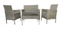 MaxxGarden Rattan loungeset Jamaica - Design wicker tuinset - Grijs