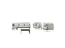 Loungeset - loungezetel met bijzettafel 6 persoon -Nieuw