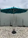 Parasol - 220cm rond met licht en voet Nieuw