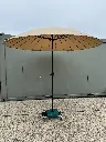Parasol - 270cm - rond - voet - nieuw