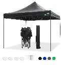 MaxxGarden Easy-up Partytent 3x3m - Standaard - Opvouwbaar - Zwart