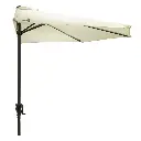 MaxxGarden Balkonparasol Ø 270 - aluminium parasol - halfrond - Creme