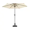 MaxxGarden Parasol 300cm- tuin en balkon parasol - opdraaisysteem - Creme