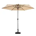 MaxxGarden Parasol 300 cm- tuin en balkon parasol - opdraaisysteem - Taupe