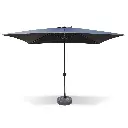  MaxxGarden Parasol - tuin en balkon parasol - opdraaisysteem - 200 x 300 cm - Zwart