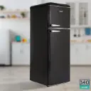 MaxxHome Retro Koelkast - Koel- en Vriescombinatie - 340 Liter - Zwart