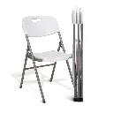 MaxxGarden klapstoelen set - vouwstoel tuinstoel opvouwbaar - Wit - 4 stuks