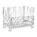 Gaascontainer gebruikt stapelbaar en inklapbaar 1 klep 120x100x90cm