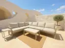 Luxe Loungeset aluminium met weersbestendige kussens