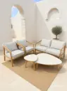 Luxe Loungeset aluminium met weersbestendige kussens