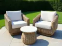 Luxe schommelstoel set aluminium met weersbestendige kussens