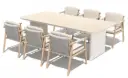Luxe tuintafel aluminium met keramisch blad (zonder stoelen)