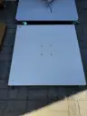 Parasolvoet graniet 80x80cm - 130kg wit