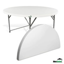 MaxxGarden Vouwtafel - Opvouwbare ronde tuin tafel - 120x74 cm retourdeal