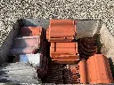 Lot dakpannen 130stuks Van Dordt incl bak