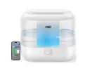 Dreo Intelligente luchtbevochtiger van 4 liter voor slaapkamer, stille ultrasone luchtbevochtiger, groot, met diffuser en nachtlampje, 32 uur batterijduur