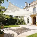 HAIKUS waterdicht rechthoekig schaduwdoek 3 × 6 m, PES-schaduwdoek, waterbestendig, rechthoekig schaduwnet 6 × 3 m, 98% UV-bescherming voor terras en buiten, crème, 3 × 6 m
