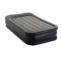 INTEX Dura-Beam zelfopblazend luchtbed, 99 × 191 × 42 cm, opblaasbaar campingmatras voor 1 persoon met hoofdkussen, inclusief USB-luchtpomp, maximaal 136 kg – zelfopblazend logeerbed (64132)