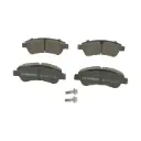 Bosch BP318 – remblokken voor auto's, vooras – Bosch-kwaliteit – ECE-R90-gecertificeerd – koperloos – 1 set van 4 inclusief accessoires