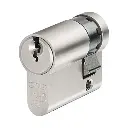 ABUS profielcilinder E60NP 10/45 – deurslot inclusief 3 sleutels – verschillend sluitende halve cilinder – ABUS veiligheidsniveau 7 – 54144