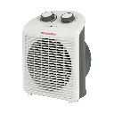 Clatronic kachelventilator HL 3761, mobiele en compacte kachelventilator, 2 verwarmingsstanden (1000/2000 W), koude stand (ventilator), stevige draaggreep, grijs-wit, 263951