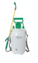 tuinspuit 5 L met handpomp – groen/wit – gemaakt van hoogwaardig kunststof – soepel werkende pomp – verstelbare sproeikop / sproeifles / drukspuit / pompsproeier – B45045