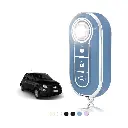 TOOMUME sleuteletui voor autosleutels, geschikt voor Fiat 500, Punto, Bravo, Brava, Panda, Abarth, Doblo, Ducato, Idea, Ulysse, MPV, Lancia Ypsilon