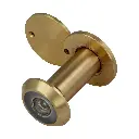 Amig deurspion met lensafdekking – groothoek-deurspion voor voordeur, Ø 14 mm, deuren van 35–60 mm, messing