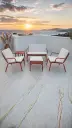 Luxe Loungeset aluminium met weersbestendige kussens 4 persoons