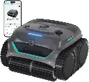 WYBOT (Nieuw model) Draadloze zwembadrobot C2 Vision-A met AI-camera, ultrafijne filtratie, krachtige zuigkracht, reiniging van bodem/wanden en waterlijn, intelligente navigatie – donkergroen