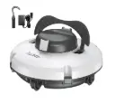 Upgrade Redkey S100 Draadloze zwembadrobot, 200 minuten krachtige reiniging, geschikt voor hellingen tot 18°, twee krachtige motoren en borstels, automatisch parkeren, zwembadzuiger voor bovengrondse zwembaden tot 120 m²