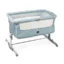 Chicco Next2Me Dream, babywieg met zijdelingse opening, co-sleeper, wieg met matras, uitklapbare zijkant, verstelbare hoogte, 4 wielen en reistas, 0–6 maanden, 9 kg, lichtblauw
