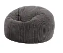 Icon Kingston Corduroy Zitzak, donkergrijs, zitzak voor volwassenen met vulling, zitzakstoel, corduroy fauteuil, loungestoel