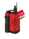T.I.P. I-Compac 7500 Vuilwater-dompelpomp voor drainage, capaciteit tot 7.500 liter per uur, maximale opvoerhoogte/druk 5 m / 0,5 bar, 400 W, voor smalle schachten vanaf 22 × 22 cm, verticale pompaansluiting, 30190