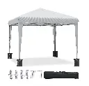 YITAHOME Paviljoen 3×3 m, easy-up partytent, uv-bescherming 50+, wit