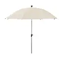 Schneider stokparasol Locarno, naturel, 220 cm rond, gepoedercoat stalen frame, 100% polyester