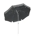 Schneider Parasol Ibiza, antraciet, rond, 240 cm, 681-15, stalen frame, polyester doek, 2,8 kg