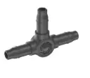 Gardena Micro-Drip-System T-stuk 4,6 mm (3/16 inch): accessoire voor het aftakken van verdeel- en druppelbuizen, voor knikvrije installatie, met eenvoudige en flexibele verbindingstechniek (13211-20)