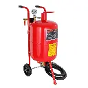 VEVOR Pneumatische zandstraalmachine van staal, rode zandstraalmachine met zandcabine 40 l