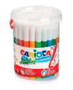 Carioca Jumbo Wasbare Viltstiften voor Kinderen Jumbo Box, Maxi Stiften met Dikke Punt, 50 Stuks