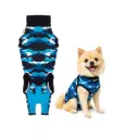 Suitical Recovery Suit Hond, S, Blauw Camouflage