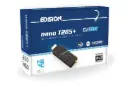 EDISION Nano T265+ HDMI Dongle-Ontvanger Terrestrisch TDT DVB-T2 en Kabel DVB-C, H265 HEVC, FTA, Full HD, PVR, USB, HDMI, IR-Sensor, USB WiFi Ondersteuning, Universele 2-in-1 Afstandsbediening