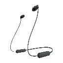 Sony WI-C100 Draadloze Oordopjes - tot 25 Uur Batterijduur, Ingebouwde Microfoon voor Gesprekken, Compatibel met Spraakassistenten, Betrouwbare Bluetooth-Connectiviteit, Zwart