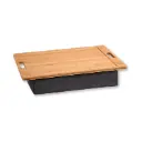 Kesper Knietablet, Bamboe, Textiel, Afmetingen: 45 x 31 x 8 cm