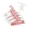 Fousenuk Set van 20 Kinderkleerhangers Roze, Antislip Kunststof Babykleerhangers