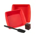 Ideal Swan Siliconen Bakvorm, 2 Stuks Siliconen Broodbakvorm 20x20cm